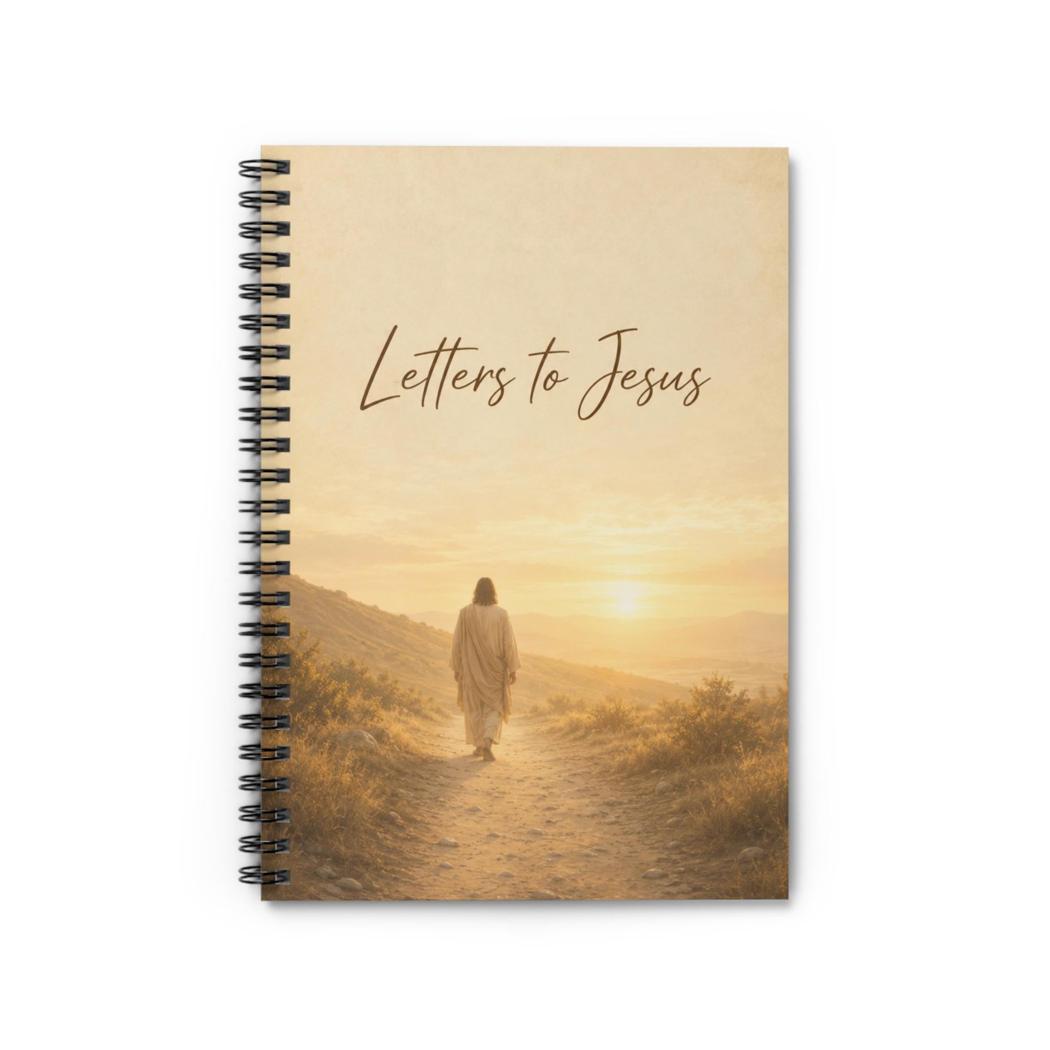 Letters to Jesus Notebook, Christian Devotional Journal, Sunrise Path Cover