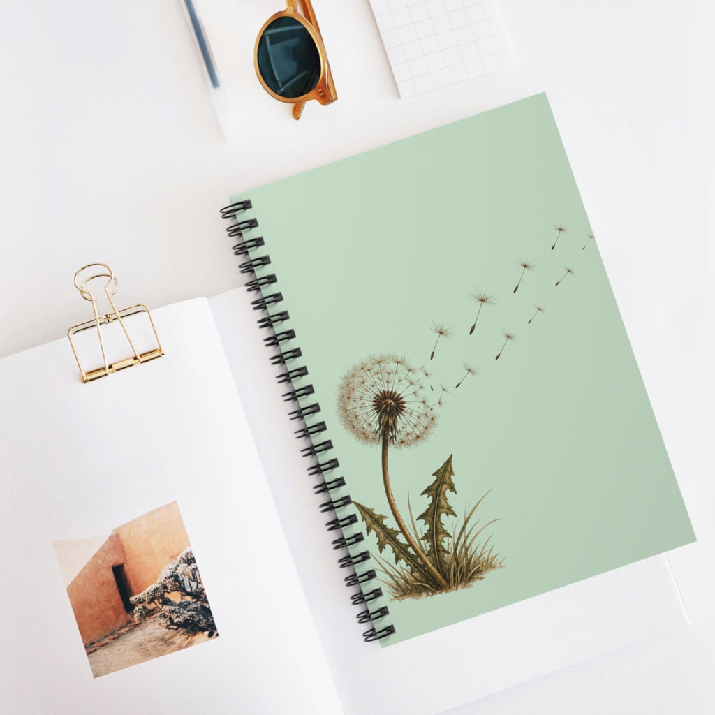 Dandelion Notebook, Dandelion Lovers, Dandelion Journal, Dandelion Gift, Unique Gift, Personalized Gift