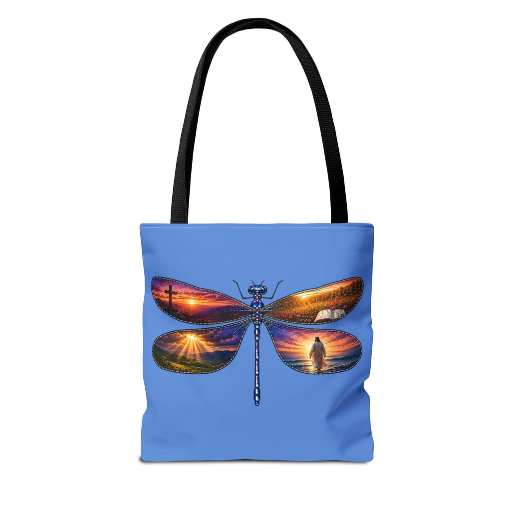 Dragonfly Sunset Wings Tote Bag, Christian Gift, Faith Tote