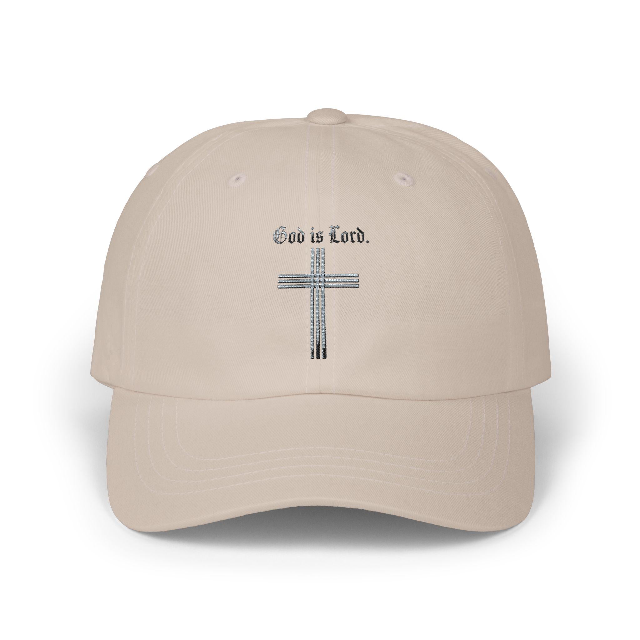 God Is Lord cross embroidery Dad Cap | Christian baseball hat, Christian Gift, Faith Hat