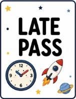 Classroom Bundle 20 Printable Passes