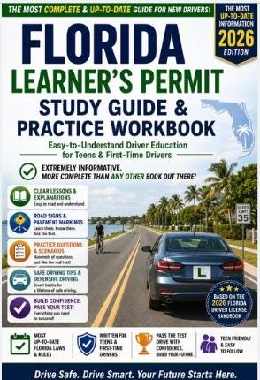 Florida Learner’s Permit Study Guide & Practice Workbook | 2026 Edition | 79 Pages