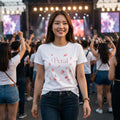Petal Woman's Tee, Woman's Fitted Tee, Music Inspired Tee