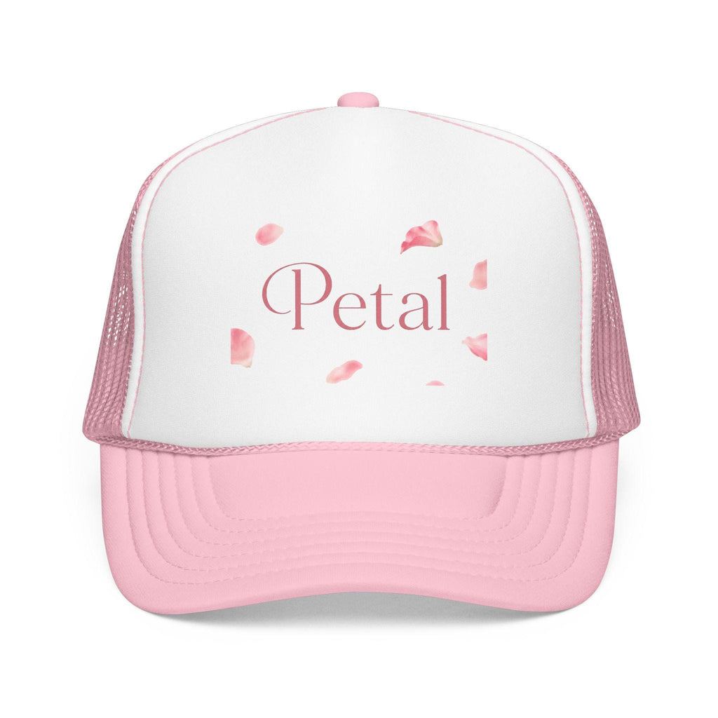 Petal | Hat, pink floral petals trucker cap, Petal Gift, Floral Hat