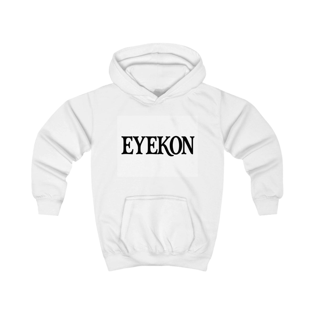 EYEKON Kids Hoodie | Bold Text Logo, Minimal Graphic Sweatshirt