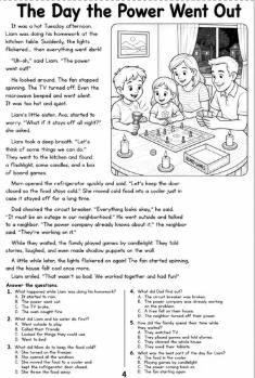 Second Grade Reading Comprehension Passages & Questions 52 Page Fiction and Nonfiction Printable Workbook