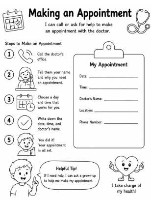 Healthcare Life Skills for Kids & Teens, 51 Page Special Education
