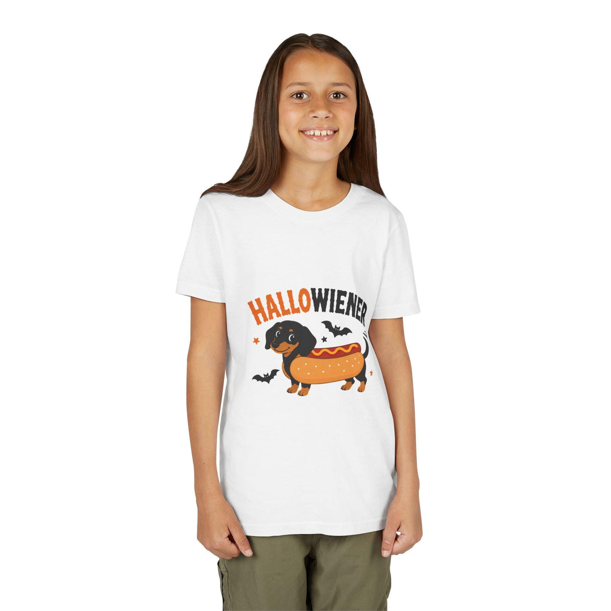 HalloWiener dachshund hot dog costume Tee | Halloween kids shirt