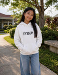 EYEKON Kids Hoodie | Bold Text Logo, Minimal Graphic Sweatshirt