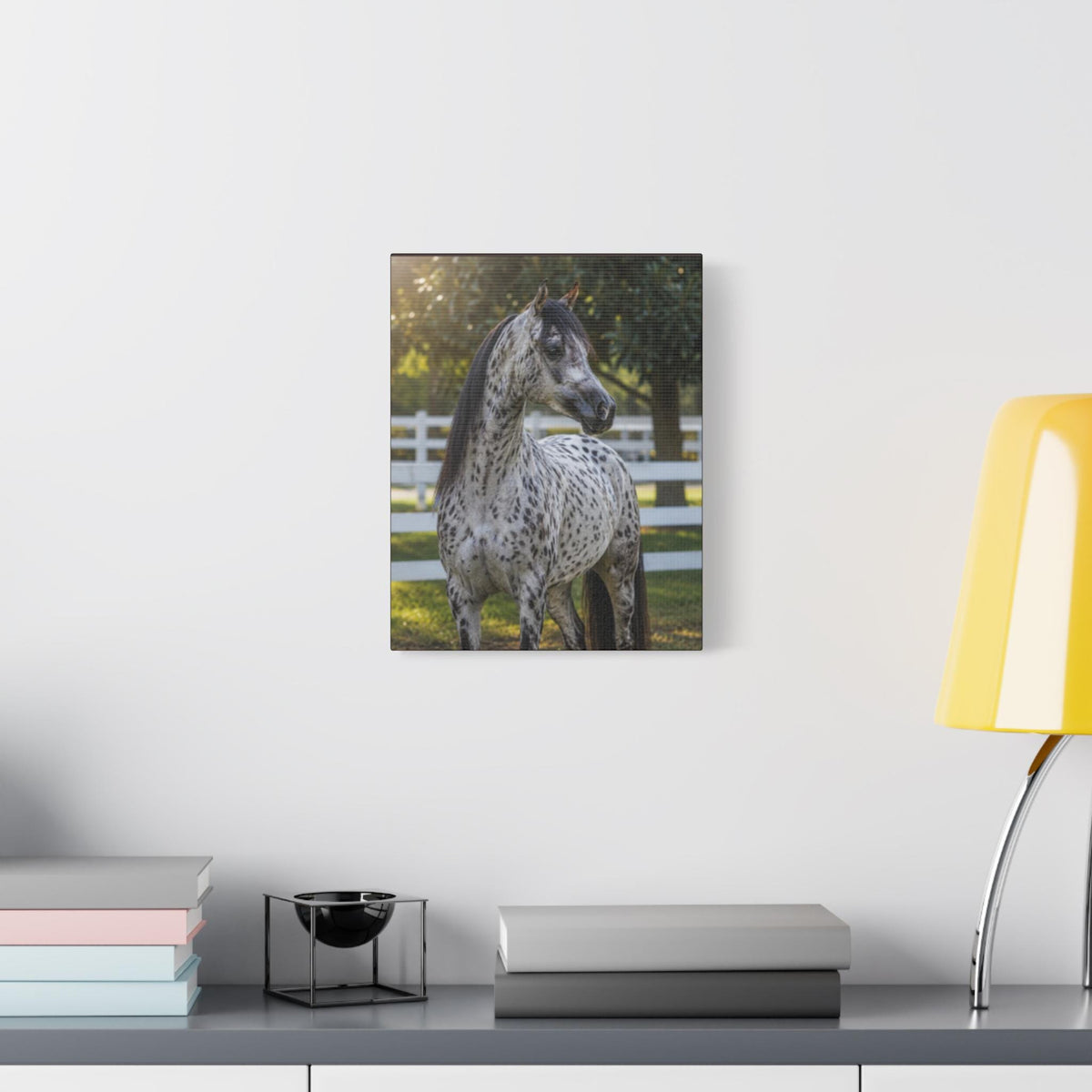 Appaloosa Horse Canvas Wall Art, Spotted Equestrian Decor, Rustic Farmhouse Print