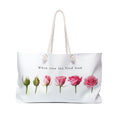 When You Let God Lead rose stages Weekender Bag | floral faith tote