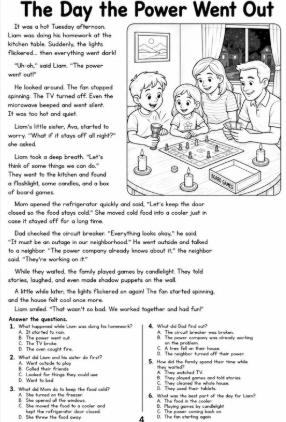 Second Grade Reading Comprehension Workbook | 50 Passages & Questions (Digital Download)