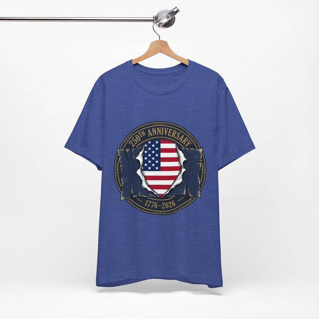 250th Anniversary American Flag Shield Tee | 1776-2026 Patriotic Shirt