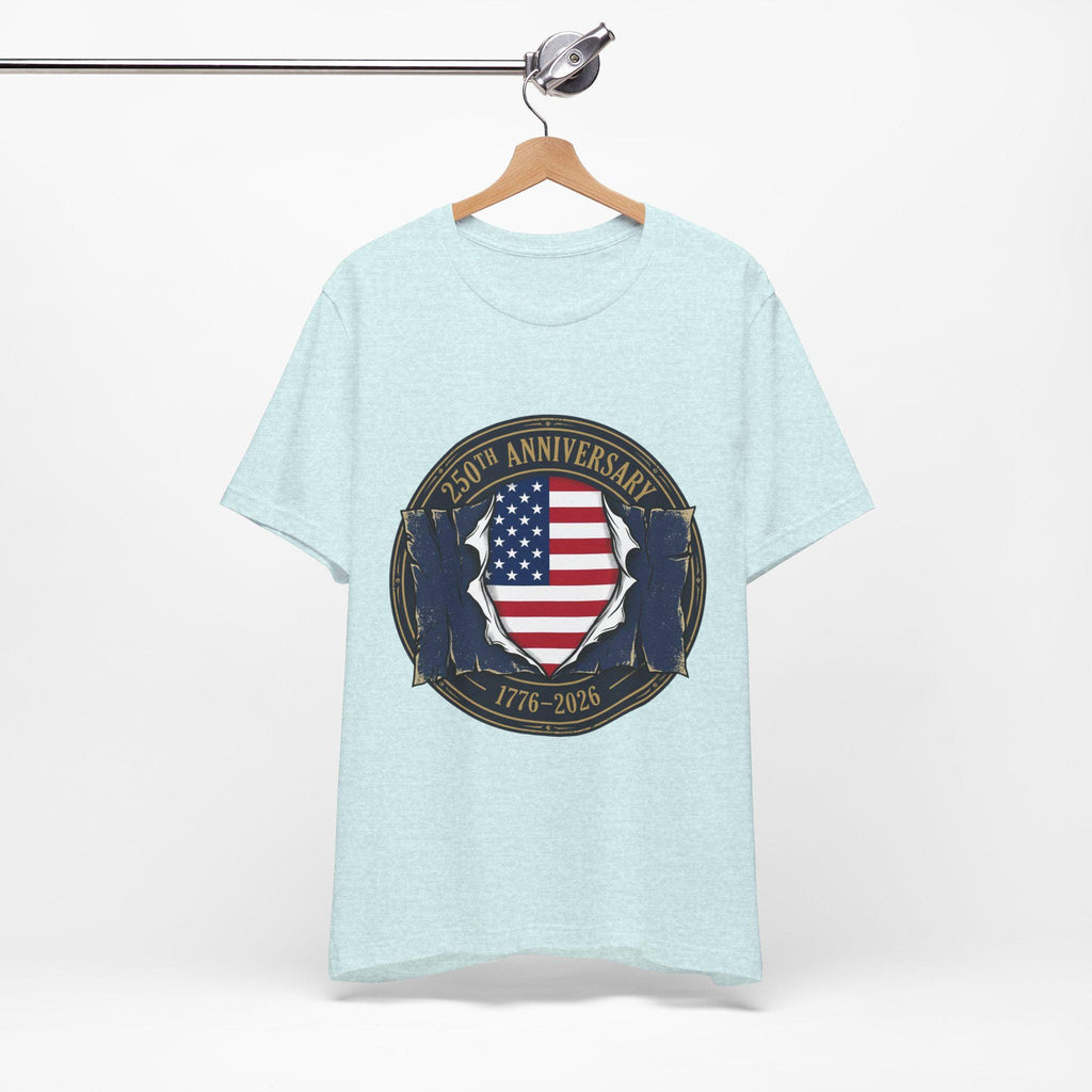 250th Anniversary American Flag Shield Tee | 1776-2026 Patriotic Shirt
